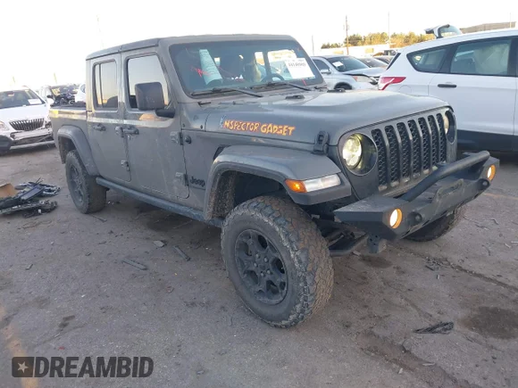 ✅ 2023 Jeep Gladiator Sport S • VIN: 1C6HJTAG5PL556687 • Lot: 44140909. Listed on IAAI with 164,341 mi. Free auction sales archive from the USA and detailed vehicle history report at DreamBid. Image 1.