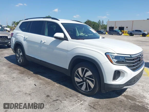 ✅ 2025 Volkswagen Atlas SE • VIN: 1V2WR2CA0SC528184 • Лот: 45060092. Опубликован ранее на IAAI с пробегом 20 804 миль. Бесплатный доступ к архиву аукционных продаж из США и подробный отчёт об истории автомобиля на DreamBid. Изображение 1.