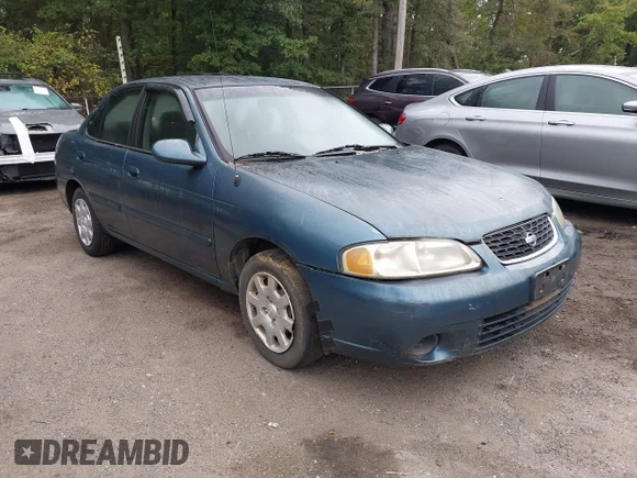 ✅ 2001 Nissan Sentra GXE • VIN: 3N1CB51DX1L441485 • Lot: 43336398. Wystawiony na IAAI z przebiegiem 203 314 mil. Bezpłatny archiwum sprzedaży aukcyjnych z USA i szczegółowy raport historii pojazdu na DreamBid. Zdjęcie 1.