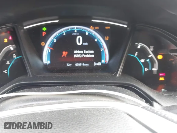 ✅ 2019 Honda Civic LX • VIN: 2HGFC4B69KH306821 • Lot: 45034776. Wystawiony na IAAI z przebiegiem 78 919 mil. Bezpłatny archiwum sprzedaży aukcyjnych z USA i szczegółowy raport historii pojazdu na DreamBid. Zdjęcie 7.