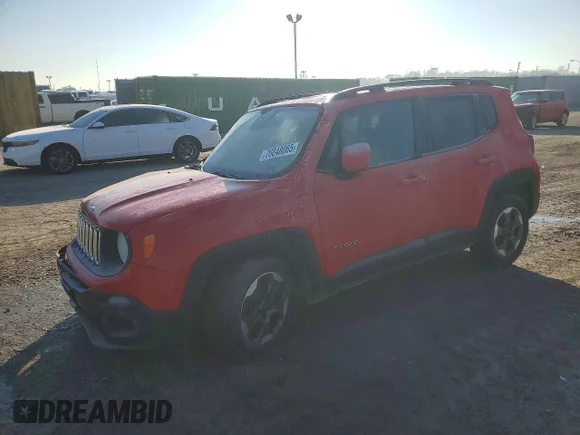 ✅ 2015 Jeep Renegade Latitude • VIN: ZACCJABH0FPB61960 • Лот: 76848065. Опубликован ранее на Copart с пробегом 142 553 миль. Бесплатный доступ к архиву аукционных продаж из США и подробный отчёт об истории автомобиля на DreamBid. Изображение 1.