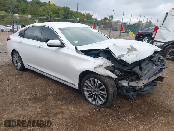 ✅ 2016 Hyundai Genesis 3.8L • VIN: KMHGN4JE7GU120426 • Lot: 43295453. Wystawiony na IAAI z przebiegiem 127 427 mil. Bezpłatny archiwum sprzedaży aukcyjnych z USA i szczegółowy raport historii pojazdu na DreamBid. Zdjęcie 1.