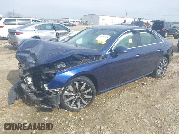 ✅ 2021 Audi A4 Premium • VIN: WAUABAF40MN007258 • Лот: 41794099. Опубликован ранее на IAAI с пробегом Не указан. Бесплатный доступ к архиву аукционных продаж из США и подробный отчёт об истории автомобиля на DreamBid. Изображение 2.