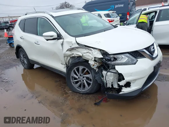 ✅ 2016 Nissan Rogue SV • VIN: 5N1AT2MV9GC864451 • Lot: 44755195. Listed on IAAI with 111,912 mi. Free auction sales archive from the USA and detailed vehicle history report at DreamBid. Image 1.