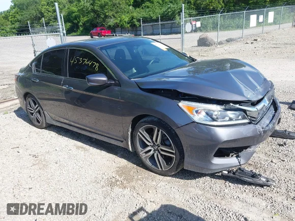 ✅ 2017 Honda Accord Sport • VIN: 1HGCR2F50HA265977 • Lot: 45376478. Wystawiony na IAAI z przebiegiem 107 871 mil. Bezpłatny archiwum sprzedaży aukcyjnych z USA i szczegółowy raport historii pojazdu na DreamBid. Zdjęcie 1.
