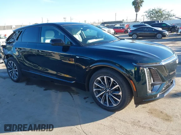 ✅ 2024 Cadillac LYRIQ Sport • VIN: 1GYKPTRL3RZ114161 • Lot: 43864243. Listed on IAAI with 21,107 mi. Free auction sales archive from the USA and detailed vehicle history report at DreamBid. Image 1.