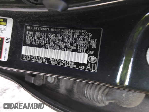 ✅ 2015 Toyota Corolla LE • VIN: 2T1BURHE9FC478188 • Lot: 43920714. Wystawiony na IAAI z przebiegiem 120 007 mil. Bezpłatny archiwum sprzedaży aukcyjnych z USA i szczegółowy raport historii pojazdu na DreamBid. Zdjęcie 9.