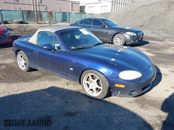 ✅ 2003 Mazda MX-5 Miata Cloth • VIN: JM1NB353430306014 • Лот: 44038239. Опубликован ранее на IAAI с пробегом Не указан. Бесплатный доступ к архиву аукционных продаж из США и подробный отчёт об истории автомобиля на DreamBid. Изображение 1.