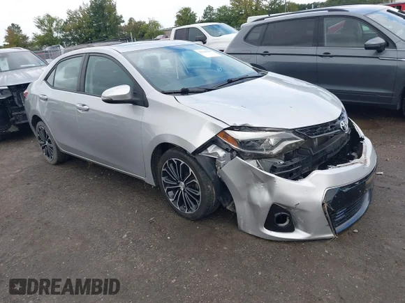 ✅ 2014 Toyota Corolla LE Plus • VIN: 2T1BURHE1EC122512 • Lot: 43241115. Listed on IAAI with 124,632 mi. Free auction sales archive from the USA and detailed vehicle history report at DreamBid. Image 1.
