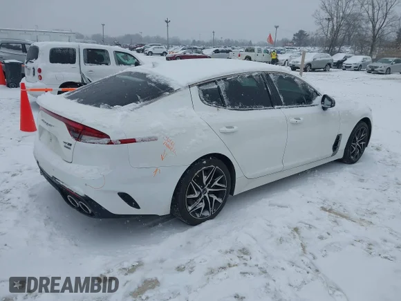 ✅ 2022 Kia Stinger GT-Line • VIN: KNAE35LD7N6100932 • Лот: 41301391. Опубліковано раніше на IAAI з пробігом 53 688 миль. Безкоштовний доступ до архіву аукціонних продажів зі США та докладний звіт про історію автомобіля на DreamBid. Зображення 4.