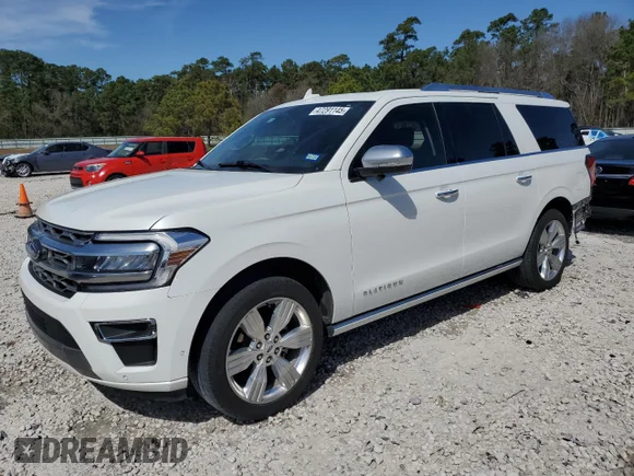 ✅ 2022 Ford Expedition Max Platinum • VIN: 1FMJK1LTXNEA08011 • Lot: 47291145. Wystawiony na Copart z przebiegiem 57 095 mil. Bezpłatny archiwum sprzedaży aukcyjnych z USA i szczegółowy raport historii pojazdu na DreamBid. Zdjęcie 1.