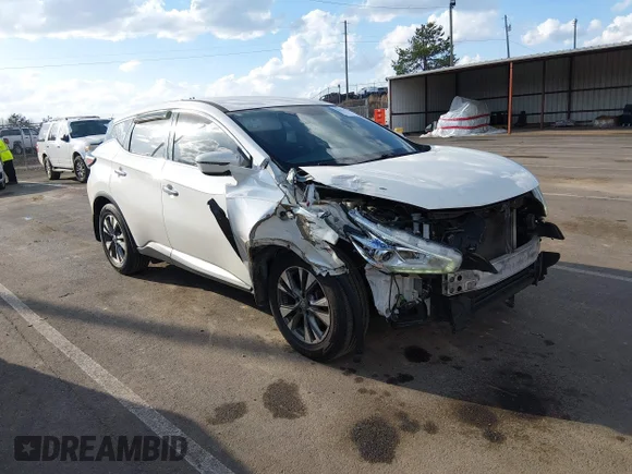 ✅ 2017 Nissan Murano SL • VIN: 5N1AZ2MGXHN186315 • Lot: 44537344. Wystawiony na IAAI z przebiegiem 245 984 mil. Bezpłatny archiwum sprzedaży aukcyjnych z USA i szczegółowy raport historii pojazdu na DreamBid. Zdjęcie 1.