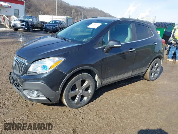 ✅ 2014 Buick Encore Leather • VIN: KL4CJGSBXEB713477 • Lot: 41591787. Listed on IAAI with 119,603 mi. Free auction sales archive from the USA and detailed vehicle history report at DreamBid. Image 2.