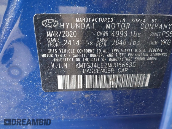 ✅ 2021 Genesis G70 3.3T • VIN: KMTG34LE2MU066635 • Lot: 41843002. Wystawiony na IAAI z przebiegiem 78 029 mil. Bezpłatny archiwum sprzedaży aukcyjnych z USA i szczegółowy raport historii pojazdu na DreamBid. Zdjęcie 9.