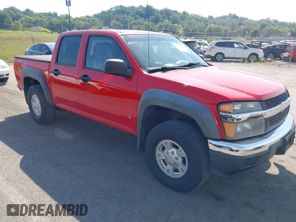 ✅ 2007 Chevrolet Colorado 1LT • VIN: 1GCDT13EX78177494 • Lot: 43238369. Listed on IAAI with 134,700 mi. Free auction sales archive from the USA and detailed vehicle history report at DreamBid. Image 1.