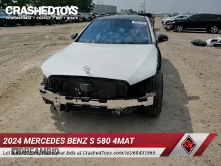 ✅ 2024 Mercedes-Benz S 580 • VIN: W1K6G7GB8RA281600 • Lot: 69431565. Wystawiony na Copart z przebiegiem 12 081 mil. Bezpłatny archiwum sprzedaży aukcyjnych z USA i szczegółowy raport historii pojazdu na DreamBid. Zdjęcie 17.