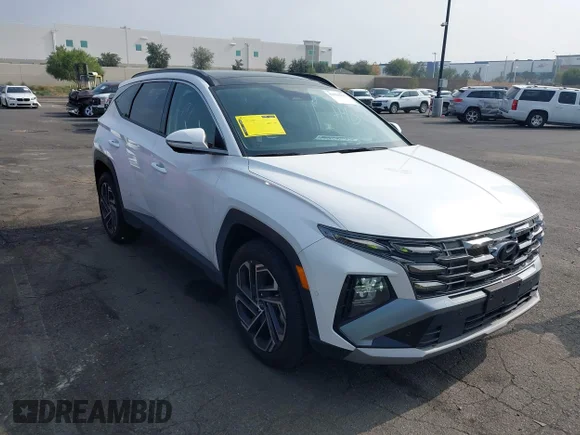 ✅ 2025 Hyundai Tucson Limited • VIN: 3KMJE3DE3SE017069 • Лот: 44210797. Опубліковано раніше на IAAI з пробігом 11 353 миль. Безкоштовний доступ до архіву аукціонних продажів зі США та докладний звіт про історію автомобіля на DreamBid. Зображення 1.
