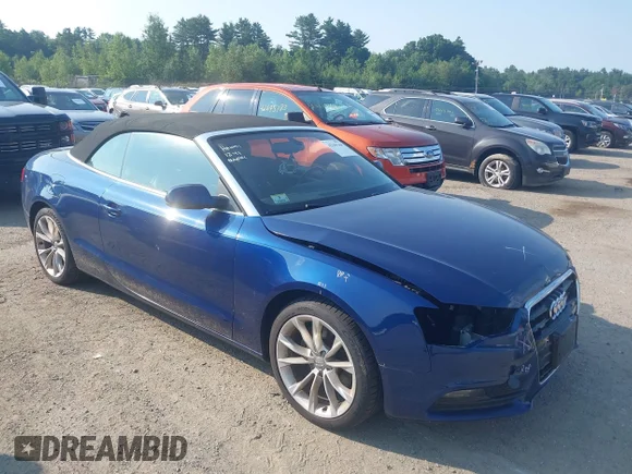 ✅ 2014 Audi A5 Premium Plus • VIN: WAULFAFH9EN011066 • Lot: 42341364. Listed on IAAI with 99,194 mi. Free auction sales archive from the USA and detailed vehicle history report at DreamBid. Image 1.