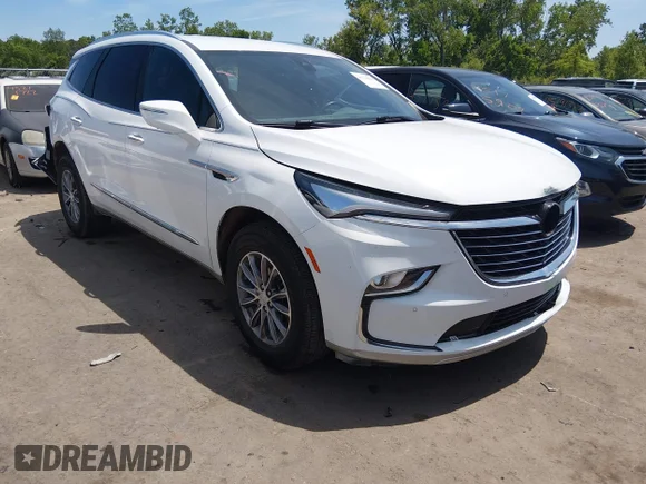✅ 2022 Buick Enclave Essence • VIN: 5GAERBKW0NJ147303 • Lot: 45214063. Listed on IAAI with 53,550 mi. Free auction sales archive from the USA and detailed vehicle history report at DreamBid. Image 1.