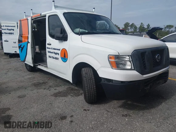 ✅ 2015 Nissan NV SV • VIN: 1N6BF0KL6FN809235 • Lot: 45082304. Listed on IAAI with 128,633 mi. Free auction sales archive from the USA and detailed vehicle history report at DreamBid. Image 1.