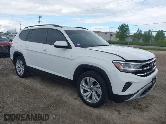 ✅ 2021 Volkswagen Atlas SE • VIN: 1V2KR2CA3MC595864 • Лот: 45471152. Опубликован ранее на IAAI с пробегом 138 851 миль. Бесплатный доступ к архиву аукционных продаж из США и подробный отчёт об истории автомобиля на DreamBid. Изображение 1.