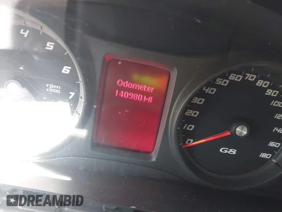 ✅ 2008 Pontiac G8 • VIN: 6G2ER57798L146569 • Lot: 43326107. Wystawiony na IAAI z przebiegiem 140 980 mil. Bezpłatny archiwum sprzedaży aukcyjnych z USA i szczegółowy raport historii pojazdu na DreamBid. Zdjęcie 7.