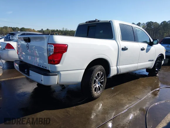 ✅ 2023 Nissan Titan SV • VIN: 1N6AA1EC2PN111900 • Lot: 44638490. Wystawiony na IAAI z przebiegiem 54 849 mil. Bezpłatny archiwum sprzedaży aukcyjnych z USA i szczegółowy raport historii pojazdu na DreamBid. Zdjęcie 4.