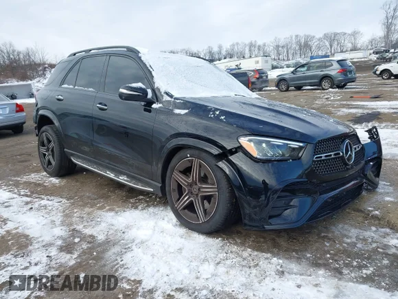 ✅ 2025 Mercedes-Benz GLE 450 • VIN: 4JGFB5KB5SB476859 • Lot: 43929188. Wystawiony na IAAI z przebiegiem 5 636 mil. Bezpłatny archiwum sprzedaży aukcyjnych z USA i szczegółowy raport historii pojazdu na DreamBid. Zdjęcie 1.