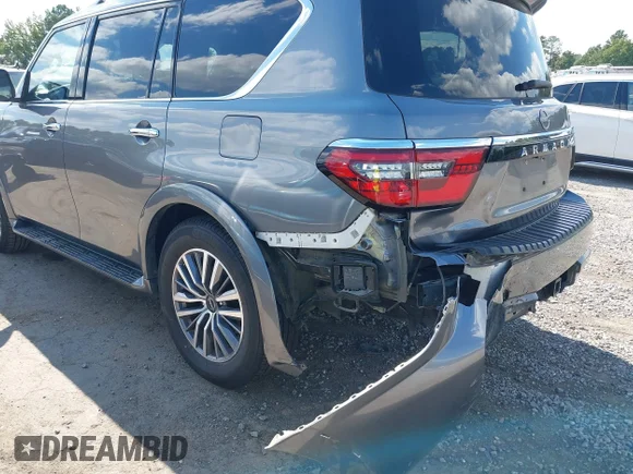 ✅ 2024 Nissan Armada SL • VIN: JN8AY2BA5R9416539 • Lot: 43075757. Wystawiony na IAAI z przebiegiem 46 539 mil. Bezpłatny archiwum sprzedaży aukcyjnych z USA i szczegółowy raport historii pojazdu na DreamBid. Zdjęcie 6.