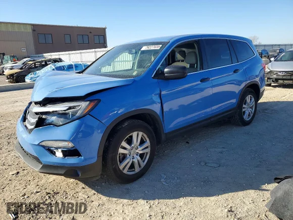 ✅ 2018 Honda Pilot LX • VIN: 5FNYF5H18JB022780 • Лот: 79227035. Опубліковано раніше на Copart з пробігом 58 033 миль. Безкоштовний доступ до архіву аукціонних продажів зі США та докладний звіт про історію автомобіля на DreamBid. Зображення 1.