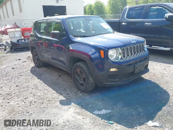 ✅ 2017 Jeep Renegade Sport • VIN: ZACCJBAB2HPG40285 • Lot: 45249052. Wystawiony na IAAI z przebiegiem 92 331 mil. Bezpłatny archiwum sprzedaży aukcyjnych z USA i szczegółowy raport historii pojazdu na DreamBid. Zdjęcie 1.