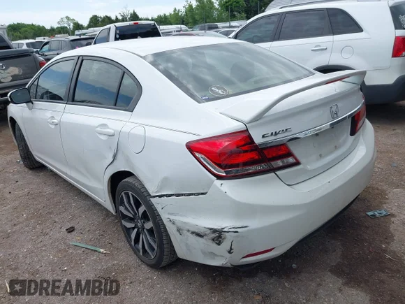 ✅ 2015 Honda Civic EX-L • VIN: 19XFB2F90FE022554 • Лот: 45119184. Опубліковано раніше на IAAI з пробігом 153 312 миль. Безкоштовний доступ до архіву аукціонних продажів зі США та докладний звіт про історію автомобіля на DreamBid. Зображення 3.