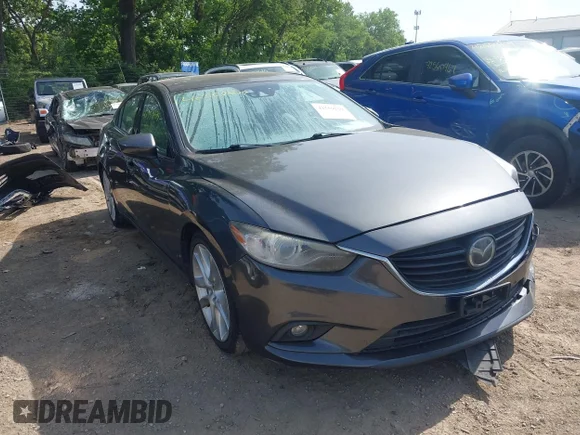 ✅ 2015 Mazda 6 i Grand Touring • VIN: JM1GJ1W61F1177981 • Лот: 42559229. Опубліковано раніше на IAAI з пробігом 130 311 миль. Безкоштовний доступ до архіву аукціонних продажів зі США та докладний звіт про історію автомобіля на DreamBid. Зображення 1.