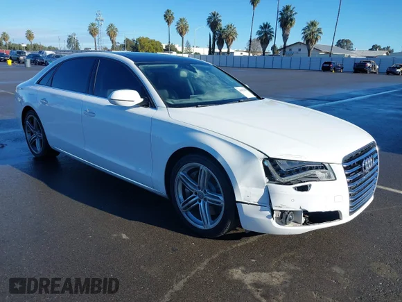 ✅ 2013 Audi A8 4.0L • VIN: WAUR2AFD9DN006922 • Лот: 44082985. Опубликован ранее на IAAI с пробегом 189 508 миль. Бесплатный доступ к архиву аукционных продаж из США и подробный отчёт об истории автомобиля на DreamBid. Изображение 1.