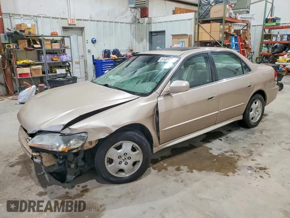 ✅ 2001 Honda Accord EX • VIN: 1HGCG16531A032438 • Lot: 51489706. Listed on Copart with 189,492 mi. Free auction sales archive from the USA and detailed vehicle history report at DreamBid. Image 1.