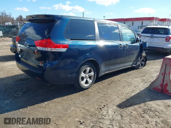 ✅ 2011 Toyota Sienna • VIN: 5TDKA3DC6BS005036 • Lot: 41694180. Listed on IAAI with 153,219 mi. Free auction sales archive from the USA and detailed vehicle history report at DreamBid. Image 4.