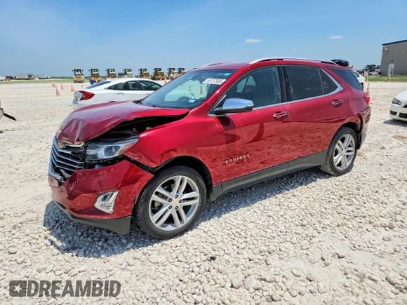✅ 2019 Chevrolet Equinox Premier • VIN: 2GNAXPEX7K6280323 • Lot: 58737936. Listed on Copart with 90,357 mi. Free auction sales archive from the USA and detailed vehicle history report at DreamBid. Image 1.