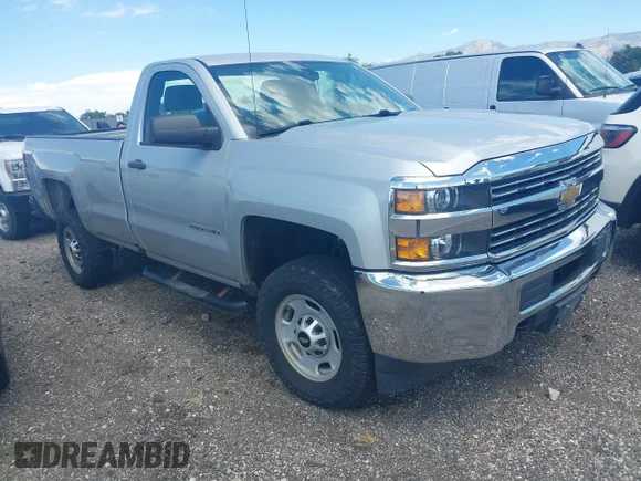 ✅ 2017 Chevrolet Silverado 2500HD Work Truck • VIN: 1GC0KUEG1HZ328008 • Lot: 45061759. Listed on IAAI with 43,058 mi. Free auction sales archive from the USA and detailed vehicle history report at DreamBid. Image 1.
