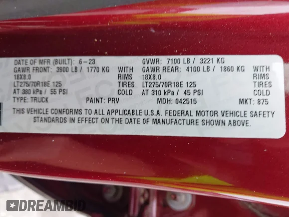 ✅ 2023 Ram 1500 Rebel • VIN: 1C6SRFLT2PN628721 • Лот: 42959414. Опубліковано раніше на IAAI з пробігом 25 838 миль. Безкоштовний доступ до архіву аукціонних продажів зі США та докладний звіт про історію автомобіля на DreamBid. Зображення 9.