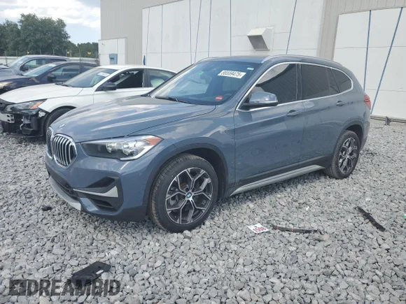 ✅ 2021 BMW X1 sDrive28i • VIN: WBXJG7C07M5U08432 • Lot: 55559475. Listed on Copart with 56,813 mi. Free auction sales archive from the USA and detailed vehicle history report at DreamBid. Image 1.