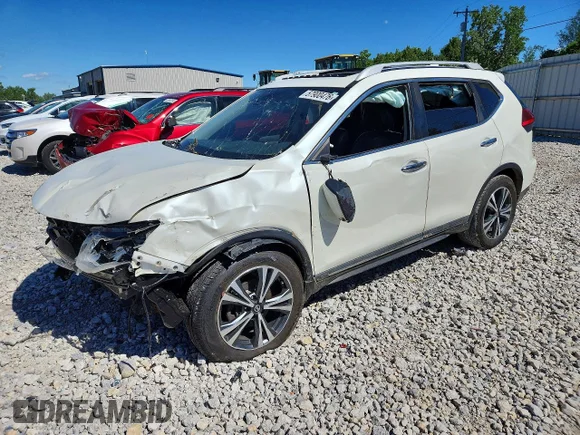 ✅ 2017 Nissan Rogue SL • VIN: 5N1AT2MV6HC835118 • Lot: 57900476. Listed on Copart with 105,034 mi. Free auction sales archive from the USA and detailed vehicle history report at DreamBid. Image 1.