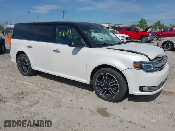 ✅ 2015 Ford Flex Limited • VIN: 2FMHK6D80FBA00082 • Lot: 45299331. Listed on IAAI with 208,222 mi. Free auction sales archive from the USA and detailed vehicle history report at DreamBid. Image 1.