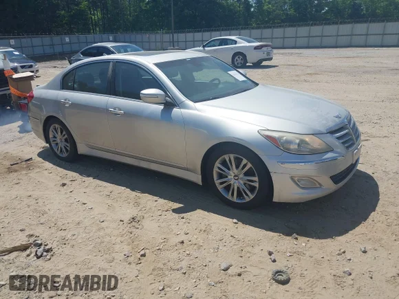 ✅ 2012 Hyundai Genesis 3.8L • VIN: KMHGC4DD7CU189281 • Lot: 45166745. Listed on IAAI with 150,443 mi. Free auction sales archive from the USA and detailed vehicle history report at DreamBid. Image 1.