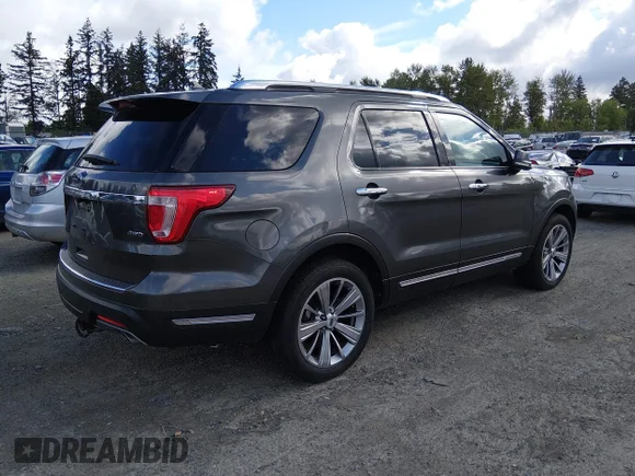 ✅ 2018 Ford Explorer Limited • VIN: 1FM5K8F81JGB60453 • Lot: 45117544. Listed on IAAI with 132,618 mi. Free auction sales archive from the USA and detailed vehicle history report at DreamBid. Image 4.