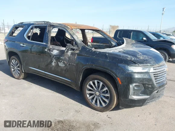 ✅ 2023 Chevrolet Traverse Premier • VIN: 1GNERKKW7PJ314975 • Lot: 42070344. Wystawiony na IAAI z przebiegiem Nie podano. Bezpłatny archiwum sprzedaży aukcyjnych z USA i szczegółowy raport historii pojazdu na DreamBid. Zdjęcie 1.
