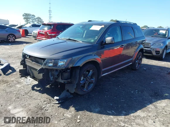 ✅ 2019 Dodge Journey Crossroad • VIN: 3C4PDCGG8KT803667 • Lot: 44309319. Listed on IAAI with 92,349 mi. Free auction sales archive from the USA and detailed vehicle history report at DreamBid. Image 2.