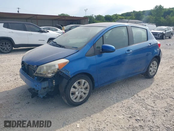 ✅ 2012 Toyota Yaris SE • VIN: JTDKTUD30CD509868 • Lot: 45589801. Listed on IAAI with 144,008 mi. Free auction sales archive from the USA and detailed vehicle history report at DreamBid. Image 2.