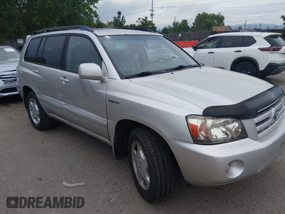 ✅ 2004 Toyota Highlander Limited • VIN: JTEEP21A040045428 • Lot: 45283907. Listed on IAAI with 161,908 mi. Free auction sales archive from the USA and detailed vehicle history report at DreamBid. Image 1.
