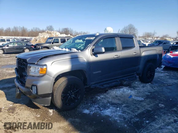 ✅ 2021 GMC Canyon 4WD Elevation • VIN: 1GTG6CEN9M1140714 • Лот: 74950275. Опубліковано раніше на Copart з пробігом 63 469 миль. Безкоштовний доступ до архіву аукціонних продажів зі США та докладний звіт про історію автомобіля на DreamBid. Зображення 1.