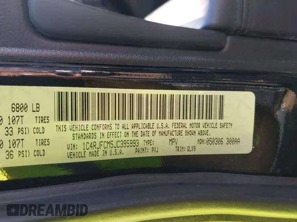 ✅ 2018 Jeep Grand Cherokee High Altitude • VIN: 1C4RJFCM5JC395993 • Lot: 44061214. Listed on IAAI with 157,898 mi. Free auction sales archive from the USA and detailed vehicle history report at DreamBid. Image 9.